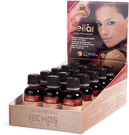 Zestaw do pielęgnacji twarzy - Echosline Seliar Beauty Fluid With Argan Oil (h/oil/15 x 30ml) — Zdjęcie N2