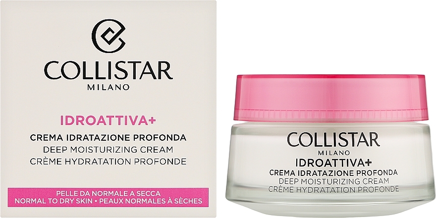 Krem nawilżający do skóry normalnej i suchej - Collistar Idroattiva+ Deep Moisturizing Cream — Zdjęcie N2