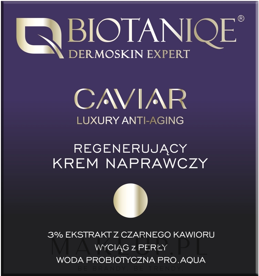 Regenerujący krem naprawczy do twarzy - Biotaniqe Caviar — Zdjęcie 50 ml