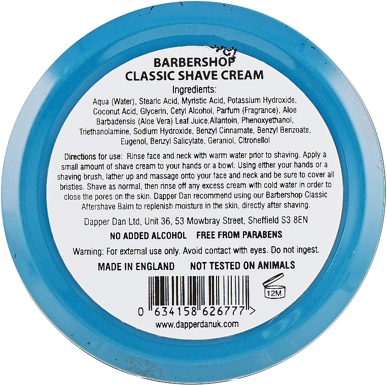 Krem do golenia - Dapper Dan Classic Shave Cream — Zdjęcie N4