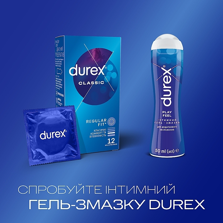 Prezerwatywy klasyczne, 12 szt. - Durex Classic — Zdjęcie N5