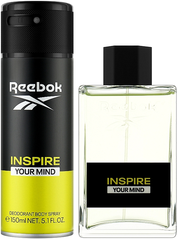Reebok Inspire Your Mind - Zestaw (edt 100 ml + deo 150 ml) — Zdjęcie N2