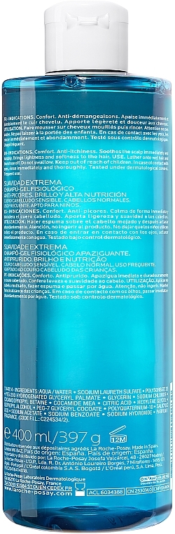 PRZECENA! Szampon żelowy do włosów - La Roche-Posay Kerium Extra Gentle Shampoo * — Zdjęcie N3