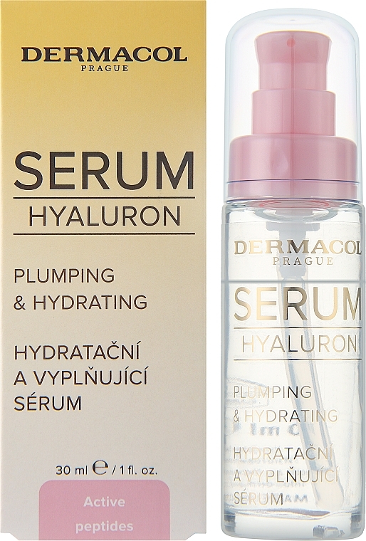 Nawilżająco-wygładzające serum do twarzy - Dermacol Hyaluron Plumping & Hydrating Serum — Zdjęcie N2