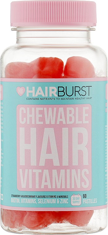 Witaminy w żelkach na porost i wzmocnienie włosów - Hairburst Chewable Hair Vitamins — Zdjęcie N1