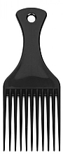 Średni grzebień do włosów afro, 15,5 cm, czarny - Disna Medium Black Comb — Zdjęcie N1