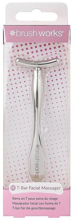 Masażer do twarzy - Brushworks Zinc T-Bar Facial Massager — Zdjęcie N1