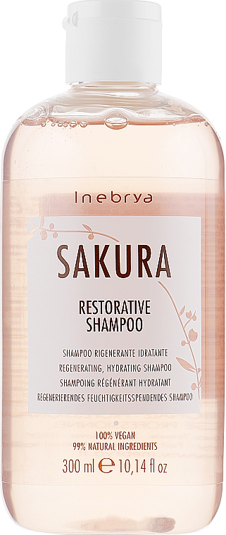 Rewitalizujący szampon do włosów - Inebrya Sakura Restorative Shampoo — Zdjęcie N4