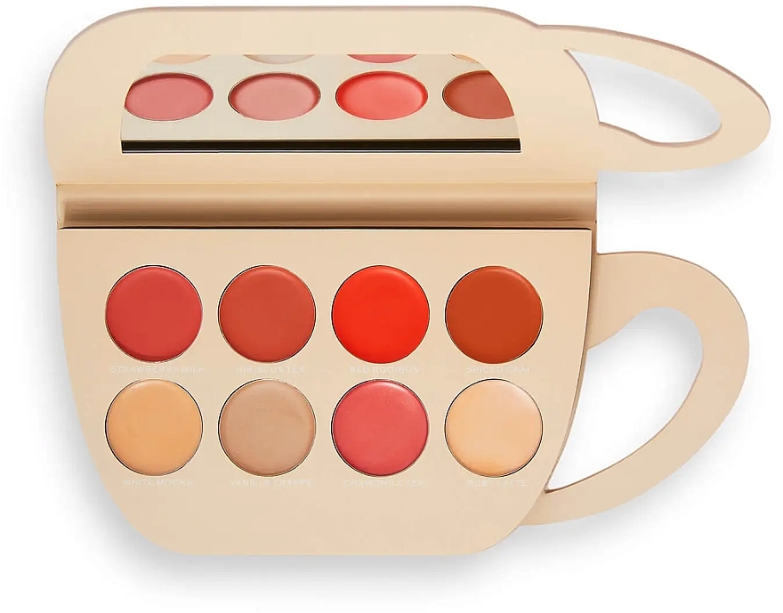 Paleta do twarzy i ust - Makeup Revolution X Nikki Lilly Coffee Cup Cream Face & Lip Palette — Zdjęcie N3