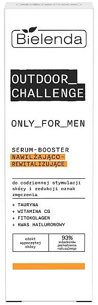 Nawilżające i regenerujące serum wzmacniające dla mężczyzn - Bielenda Only For Men Outdoor Challenge Serum — Zdjęcie N3