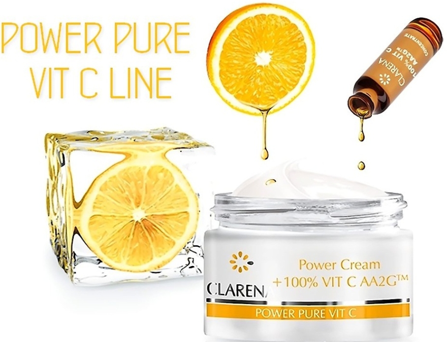 Krem do twarzy ze 100% aktywną witaminą C - Clarena Power Cream 100% Vit C AA2G — Zdjęcie N5