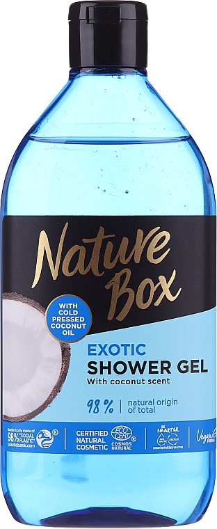 Odświeżająco-nawilżający żel pod prysznic z olejem kokosowym tłoczonym na zimno - Nature Box Coconut Shower Gel