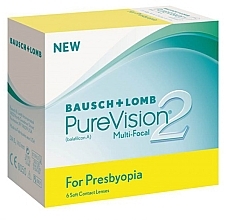 Kup PRZECENA! Soczewki kontaktowe, promień krzywizny 8,6 mm, High, 6 szt. - Bausch & Lomb PureVision 2 Multi-Focal *