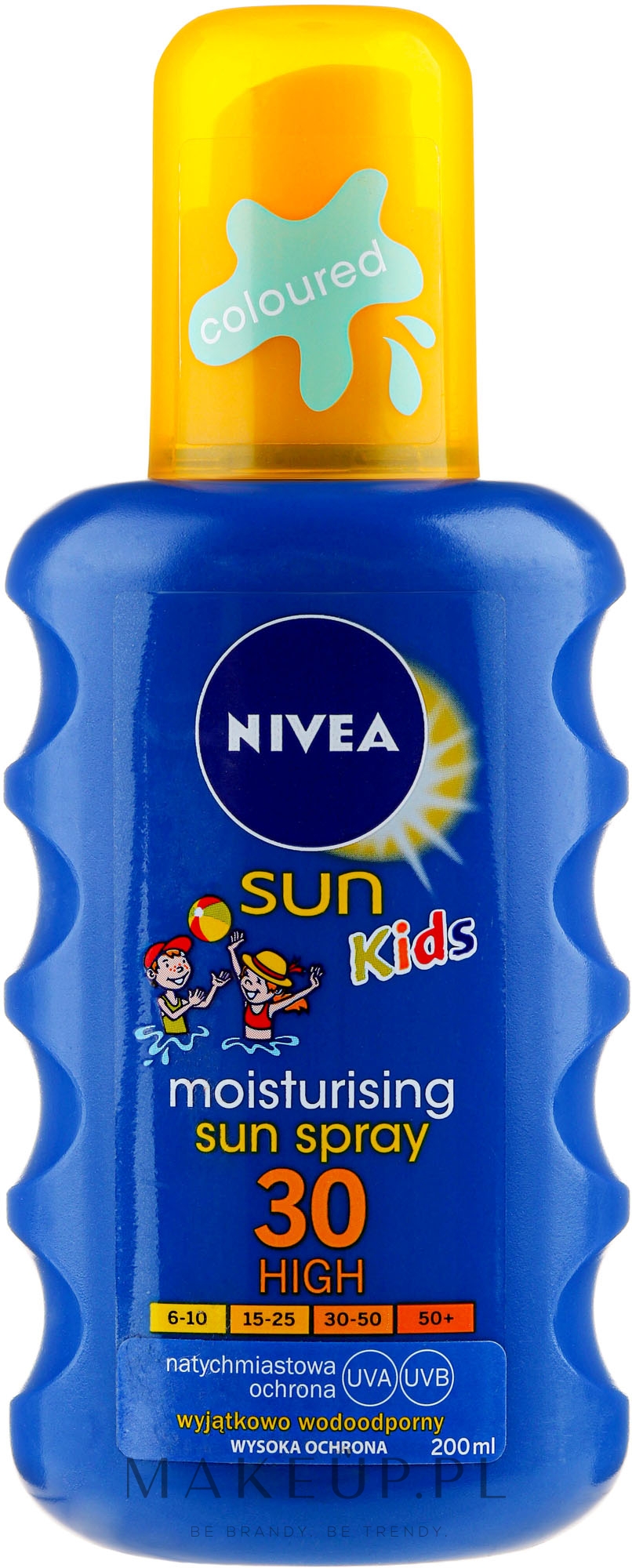 Nawilżający spray ochronny na słońce dla dzieci SPF 30 - NIVEA Sun Kids Protect And Play Spray — Zdjęcie 200 ml