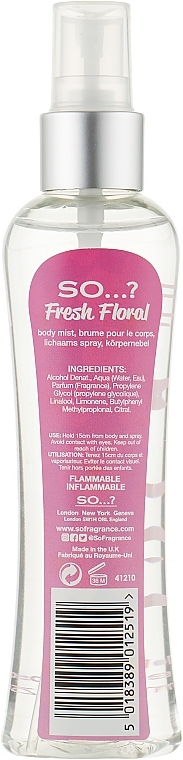 Spray do ciała - So…? Fresh Floral Body Mist — Zdjęcie N4