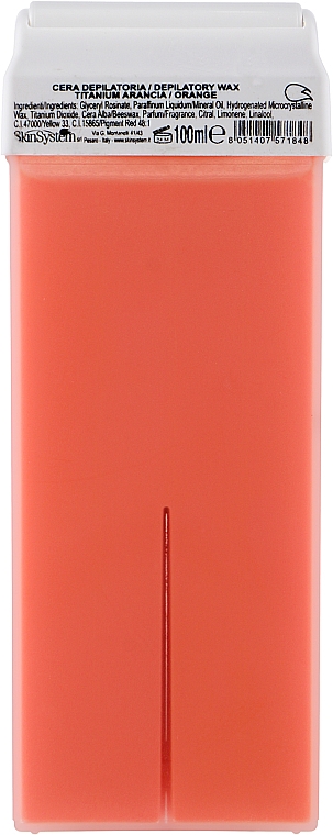 Wosk do depilacji w kasecie Pomarańczowy - Skin System — Zdjęcie N1
