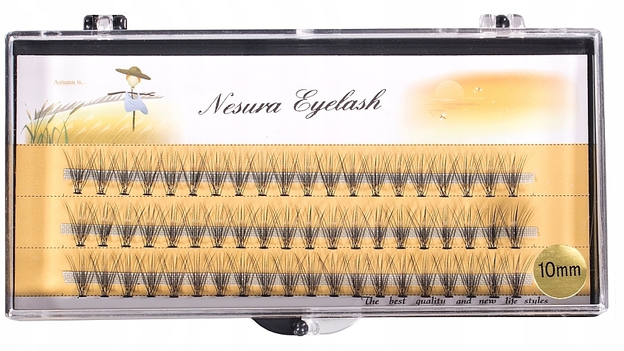 Sztuczne rzęsy C, 10 mm, 60 szt. - Nesura Eyelash Premium — Zdjęcie N1