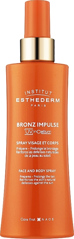 Spray przyspieszający opalanie do twarzy i ciała - Institut Esthederm UV inCellium Bronz Impulse Face And Body Spray — Zdjęcie N1