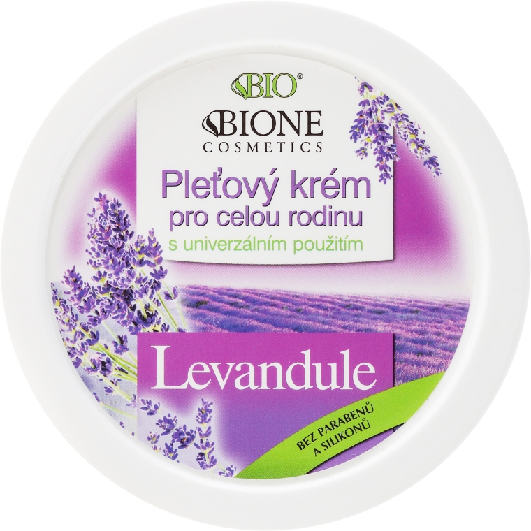Odżywczy krem do twarzy z lawendą dla całej rodziny - Bione Cosmetics Lavender Cream For Whole Family — Zdjęcie N1