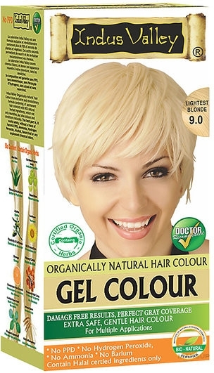 WYPRZEDAŻ Żelowa Farba do włosów - Indus Valley Gel Colour * — Zdjęcie 9.00 - Lightest Blonde