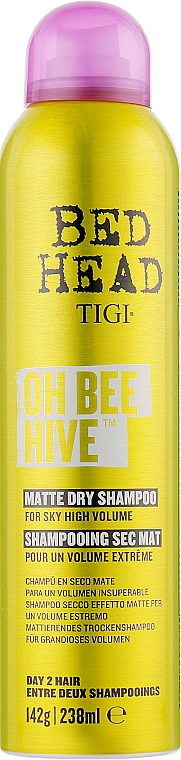 Suchy szampon do włosów - Tigi Bed Head Oh Bee Hive Matte Dry Shampoo