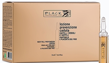 PRZECENA! Balsam przeciw wypadaniu włosów z pantenolem i placentą - Black Professional Line Panthenol & Placenta Lotion * — Zdjęcie N1