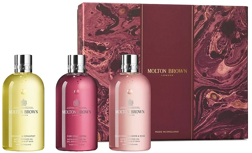 Molton Brown Floral & Spicy Body Care Gift Set - Zestaw (sh/gel/3x300ml) — Zdjęcie N1