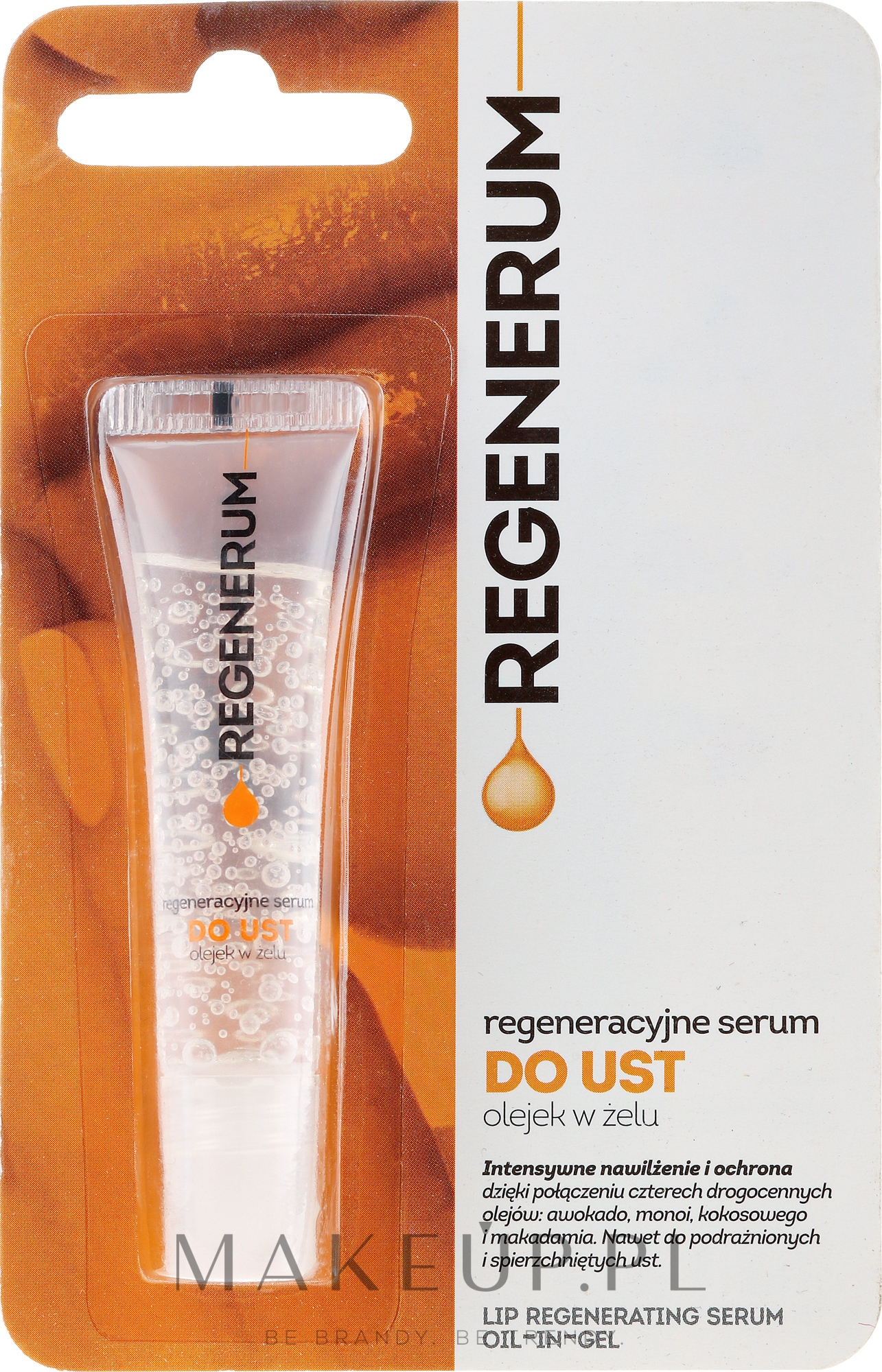 Regenerujące serum do ust Olejek w żelu - Aflofarm Regenerum — Zdjęcie 7 g