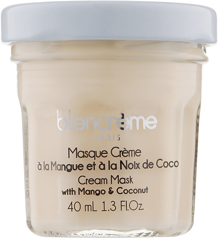 Nawilżająca kremowa maseczka do twarzy Mango i kokos - Blancreme Mango & Coconut Cream Face Mask