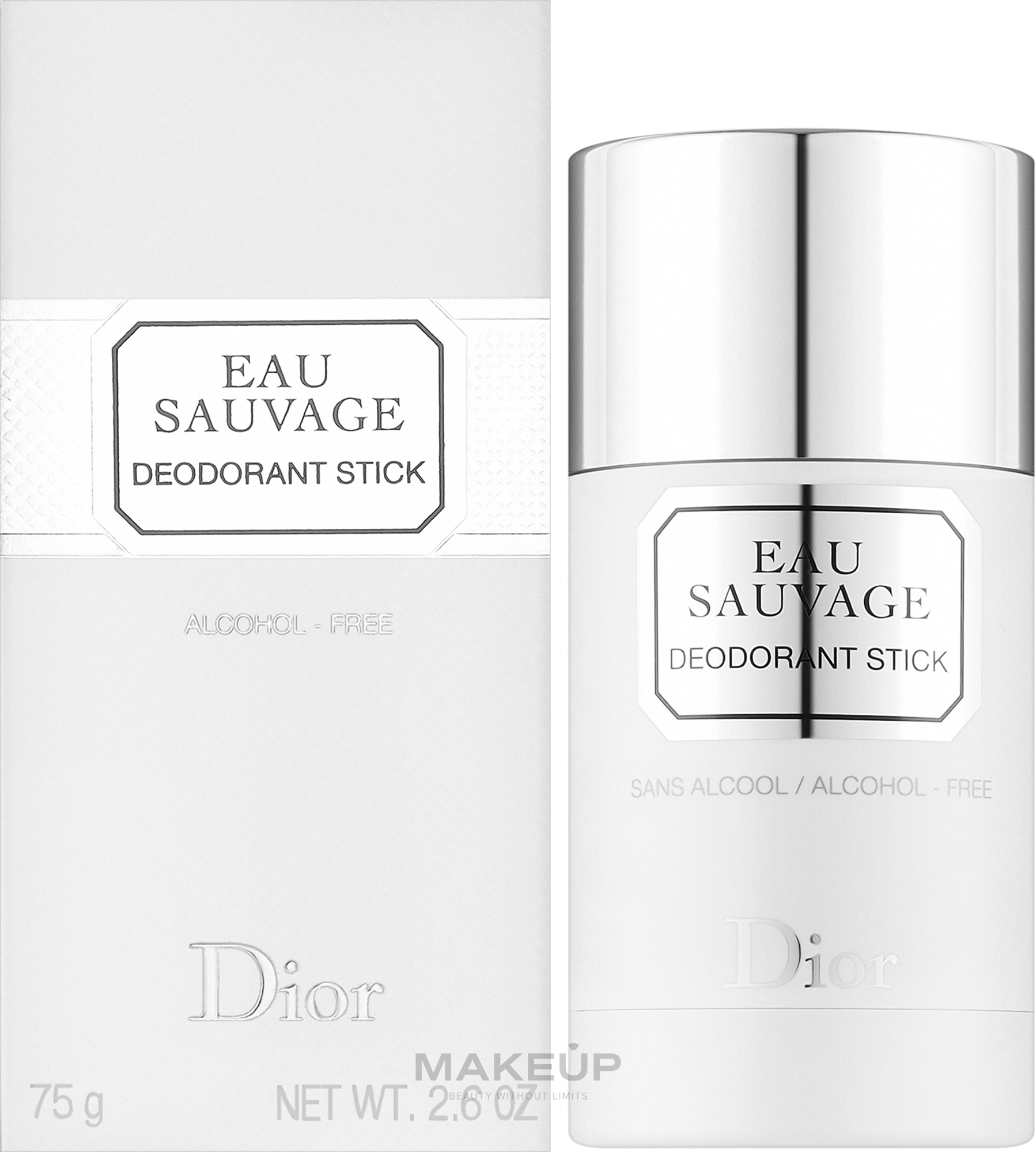 Perfumowany dezodorant w sztyfcie dla mężczyzn - Dior Eau Sauvage — Zdjęcie 75 g