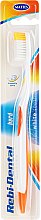 Kup Szczoteczka do zębów Rebi-Dental M46, twarda, biało-pomarańczowa - Mattes Rebi-Dental M46 Toothbrush
