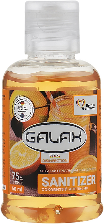 Antyseptyczny żel do rąk Soczysta pomarańcza - Galax Sanitizer — Zdjęcie N1