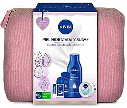 Zestaw, 6 produktów - NIVEA Hydrated And Soft Skin Bag — Zdjęcie N1