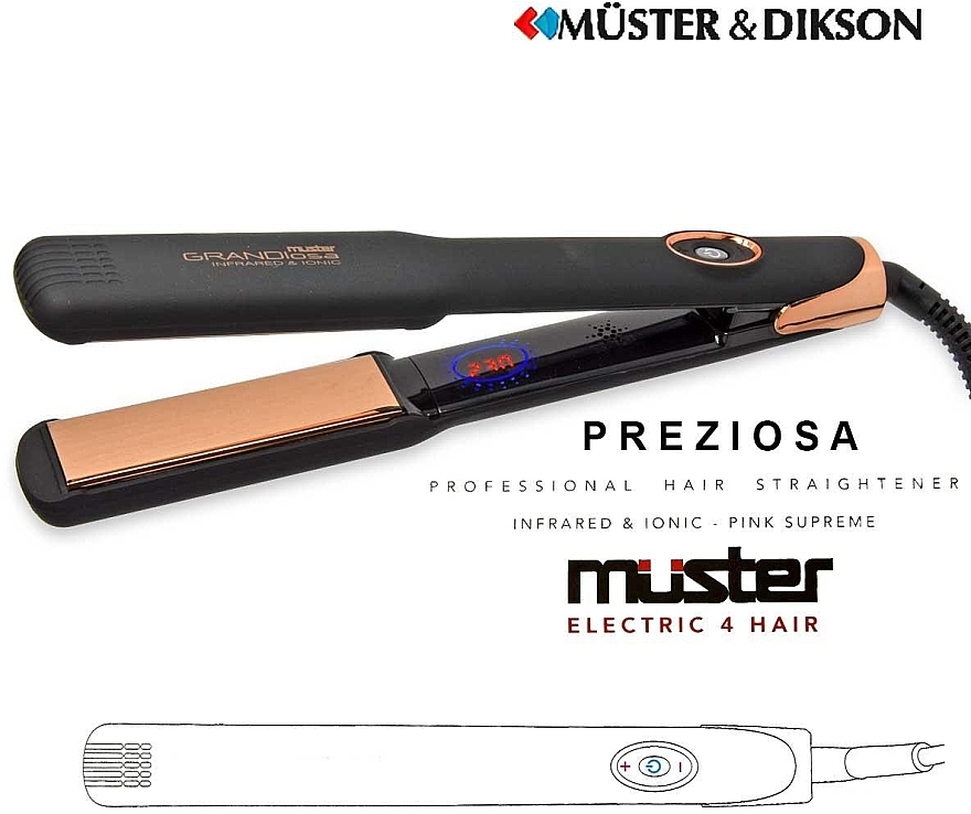Prostownica do włosów - Muster Grandiosa Professional Straightener — Zdjęcie N2