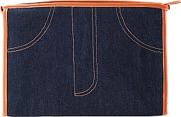 Kosmetyczka "Real Jeans. Denim", 94569, niebieska - Top Choice — Zdjęcie N1