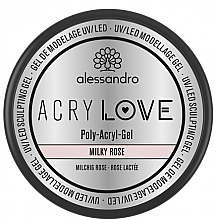 Poliakrylowy żel do paznokci - Alessandro International AcryLove Poly-Acryl-Gel Milky Rose  — Zdjęcie N1