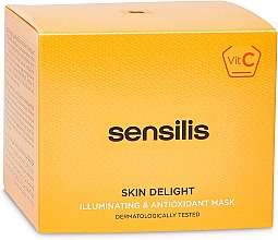 Żelowa maska ​​do twarzy - Sensilis Skin Delight Illuminating & Antioxidant Mask — Zdjęcie N2