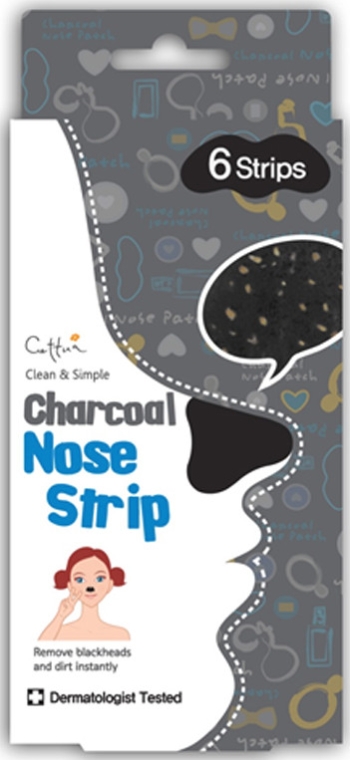 Węglowe plastry oczyszczające do nosa - Cettua Charcoal Nose Strip — Zdjęcie N1