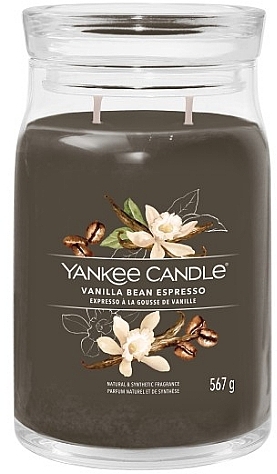 Świeca zapachowa w słoiku Vanilla Bean Espresso, 2 knoty - Yankee Candle Singnature  — Zdjęcie N2