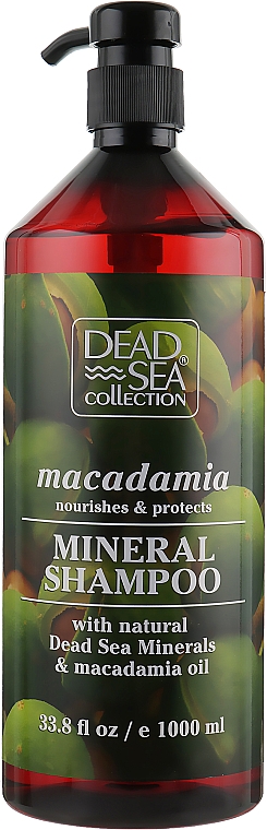 Szampon do włosów z minerałami z Morza Martwego i olejem makadamia - Dead Sea Collection Macadamia Mineral Shampoo Nourishes & Protect — Zdjęcie N1