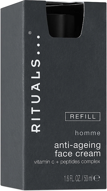 Przeciwstarzeniowy krem do twarzy - Rituals Homme Anti-Ageing Face Cream Refill — Zdjęcie N1