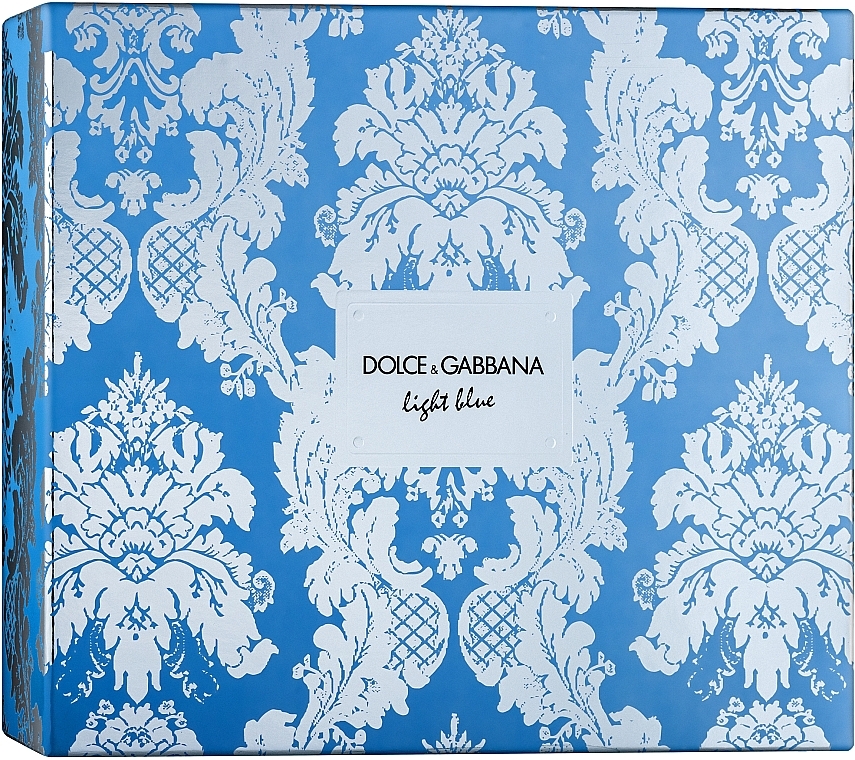 Dolce & Gabbana Light Blue - Zestaw (edt 100 ml + b/cr 50 ml + edt 10 ml) — Zdjęcie N1