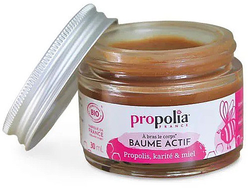 Balsam do ciała z propolisem, masłem shea, woskiem pszczelim i miodem - Propolia Active Balm — Zdjęcie N3