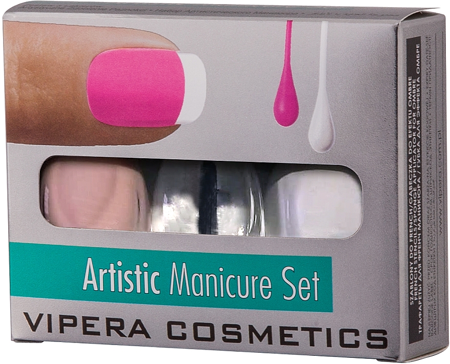 Zestaw lakierów do paznokci - Vipera Artistic Manicure Set (3 x nail/pol 5,5 ml) — Zdjęcie N2