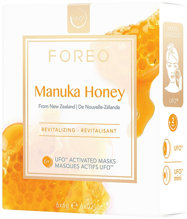 Rewitalizująca maseczka do twarzy Miód manuka - Foreo UFO Activated Mask Revitalizing Manuka Honey — Zdjęcie N1