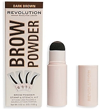 Zestaw do pielęgnacji brwi - Makeup Revolution Brow Powder Stamp & Stencil Kit  — Zdjęcie N1