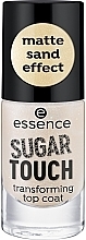 Top coat z efektem matowego piasku - Essence Sugar Touch Transforming Top Coat — Zdjęcie N2