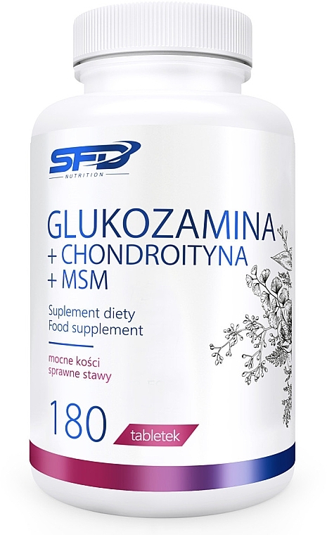 Suplement diety Glukozamina + Chondroityna, w tabletkach - SFD Glukozamina Chondroityna MSM — Zdjęcie N1