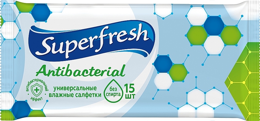 Antybakteryjne chusteczki nawilżane - Superfresh Antibacterial — Zdjęcie N1