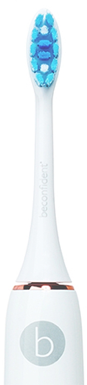 Elektryczna szczoteczka soniczna, biało złota - Beconfident Sonic Whitening Electric Toothbrush White/Rose Gold — Zdjęcie N3